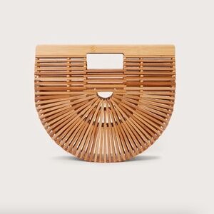 Cult Gaia Small Ark Bag in Natural